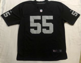 Rolando Mcclain Oakland Raiders Jersey Size Xl T - Shirt Sweatshirt Black Nike