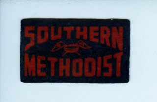 40s - 1950 Southern Methodist American Nut Chocolate College Football Mini Pennant