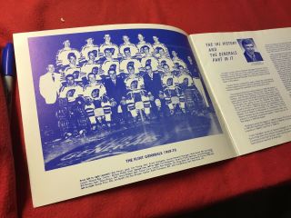 1971 - 72 IHL Flint Generals International Hockey League Yearbook,  Team Photo 2