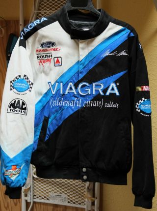 Mark Martin Viagra By Roush Racing Nascar Jacket / Size Med / Very Good -