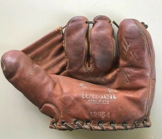Vintage Ted Williams Baseball Glove Ball Hawk Wilson A2954