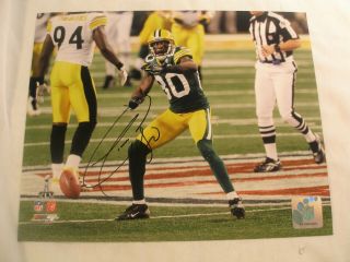 Nfl Green Bay Packers Donald Driver Autograph,  Hand Signed 10 X 8 Photo