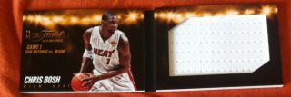 13 - 14 Chris Bosh Panini Preferred Finals Jersey Miami Heat Jumbo Booklet Lebron