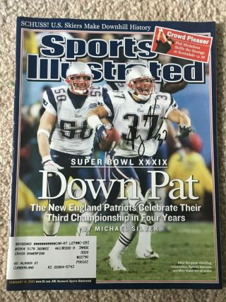 Rodney Harrison Signed Sports Illustrated England Patriots - 2/14/05
