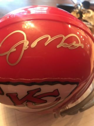 Joe Montana Autographed Mini Helmet Pristine Chiefs