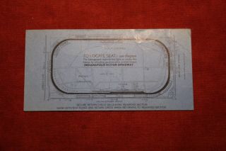 1965 Indy 500 Ticket Stub,  AJ Foyt on Front (Indianapolis,  Indiana) 2