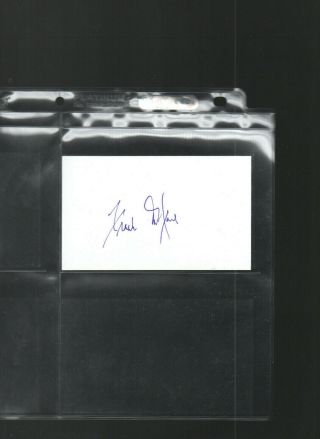 Frank Deford Autograph/auto/hand - Signed Index Card 3x5 C