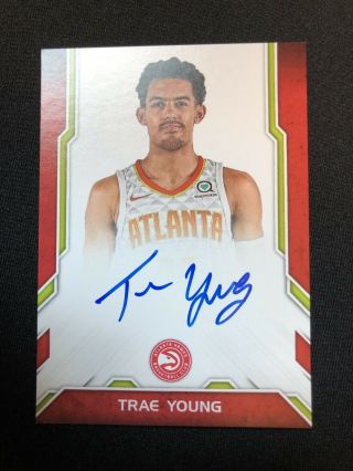 2018 - 2019 Panini Donruss TRAE YOUNG Next Day Autograph Hawks HOT 2