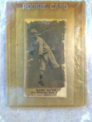 1916 Babe Ruth M101 - 4 Rookie Card (blank Back)