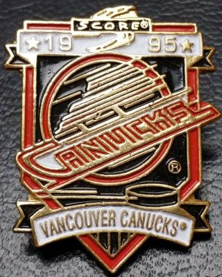 Vintage 1995 Vancouver Canucks Pinnacle Collectible Pin,  Nhl Officially Licensed