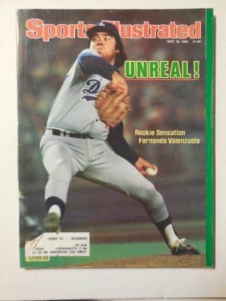 May 18,  1981 Fernando Valenzuela Los Angeles Dodgers Sports Illustrated