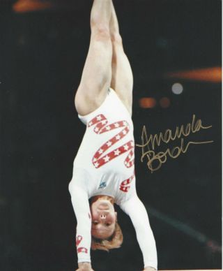 Usa Gold Medalist Amanda Borden Great Autographed 8x10 Photo Magnificent Seven