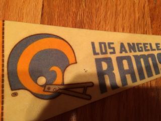 LOS ANGELES RAMS VINTAGE NFL FOOTBALL PENNANT 9” 2