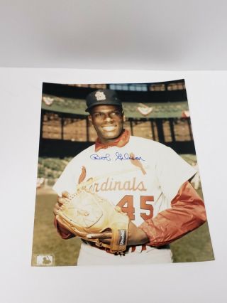 Bob Gibson Signed 8x10 Photo (guaranteed Authentic) - Cardinals - Autograph Hof