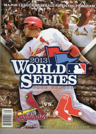 2013 Official Major League Baseball World Series Program Yadier Molina Cover