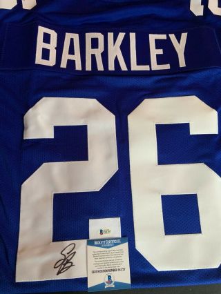 York Giants Saquon Barkley Autographed Jersey (beckett)