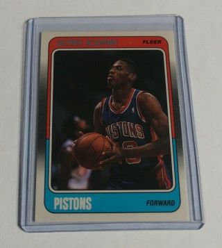 R13,  754 - Dennis Rodman - 1988/89 Fleer - Rookie Card - 43 - Bulls - Pistons -