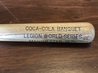 Louisville Slugger Baseball Bat American Legion World Series Manchester 1976 2