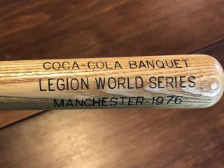 Louisville Slugger Baseball Bat American Legion World Series Manchester 1976 4
