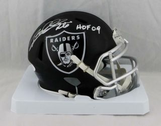 Rod Woodson Signed Oakland Raiders Blaze Mini Helmet W/ Hof - Jsa W Auth Silver