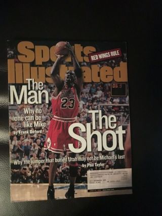 Michael Jordan Sports Illustrated The Man The Shot June 22,  1998