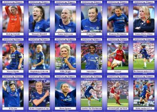 Chelsea Ladies 2018 Womens Fa Cup Winners Football Trading Cards