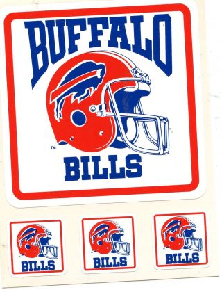 Buffalo Bills Football Team Issued Sticker Vintage 1993 Rare 3.  25 " X 3.  25 "
