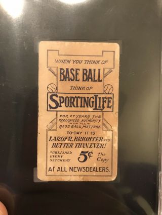 1910 - 11 M116 Sporting Life Ty Cobb Pastel SGC Authentic Image 5