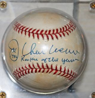 Autographed Baseball 1980 Al Roy Gene Budig Rookie Year Joe Charboneau Indians