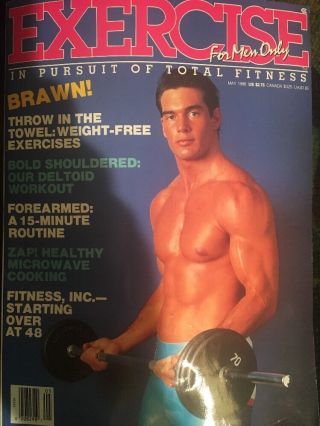Exercise Men Only May 1988 Fitness Muscle Leon Bates Ba Gua Martial Arts Models