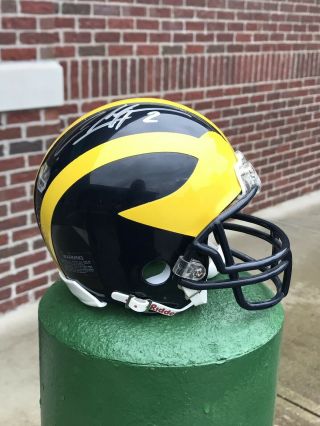 Charles Woodson Signed Michigan Wolverines Mini Helmet Autograph