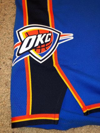 Nike AeroSwift Vapor OKC Oklahoma City Thunder Basketball Authentic Game Shorts 2