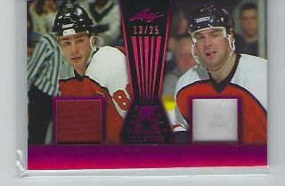 2017 - 18 Leaf Cards Hockey Lindros Dual Leclair Patch 13/25 All Star