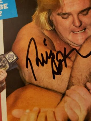 Two The Wrestler Wrestling magazines Autographed Dusty Rhodes Bill Apter 1985 3