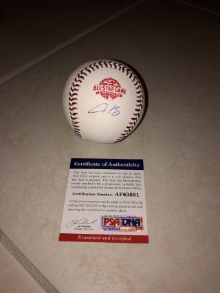 Alex Bregman Signed Auto 2018 All Star Game Baseball Houston Astros Psa/dna