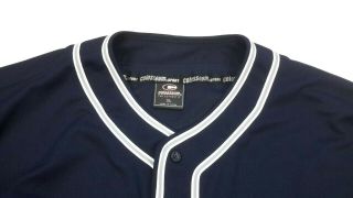 Colosseum Mens Penn State Nittnay Lions Navy Blue Stitched Baseball Jersey XL 6
