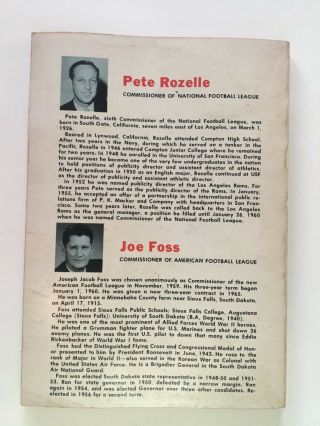 NFL AND AFL PRO FOOTBALL RECORD BOOK 1965 Complete Sports 2