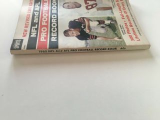 NFL AND AFL PRO FOOTBALL RECORD BOOK 1965 Complete Sports 3