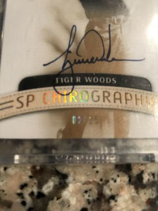 Tiger Woods SP Authentic Chirography Auto 2/25 GOAT 2