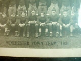 Vint 10x12 Photo 1930 Winchester Ma Town Football Team African American Player 2