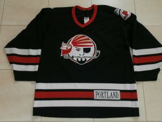 Portland Pirates Ccm Hockey Minors Black Jersey Regular Season Men L