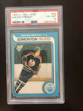 1979 Wayne Gretzky 18 Hockey Card Ex - Mt 6