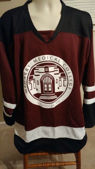 Meharry Medical College Hockey Jersey Xl Nashville Tn Hbcu Holloway