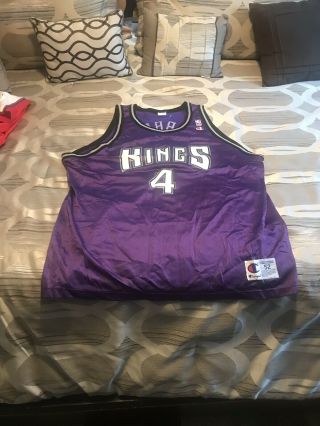 Throwback Chris Webber Kings Champion Jersey Size 2xl.  In Really Good Shape.