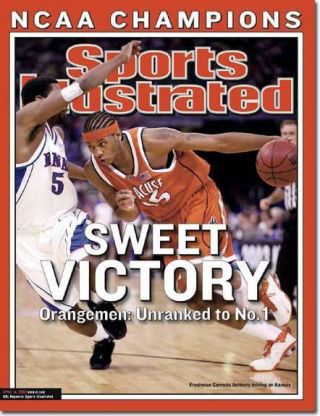 April 14,  2003 Carmelo Anthony,  Syracuse Orangemen Sports Illustrated A