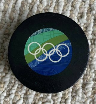 2010 Vancouver Winter Olympic Official Game Hockey Puck 2