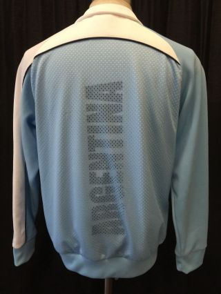 Adidas Fifa World Cup 2006 Size Medium Argentina Mens Front Zip Warm - Up Jacket