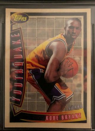 1996 - 1997 Topps Youthquake Kobe Bryant Los Angeles Lakers Yq15 Basketball.
