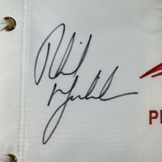 PHIL MICKELSON SIGNED 2019 US OPEN PIN FLAG PEBBLE BEACH BECKETT BAS G59601 2