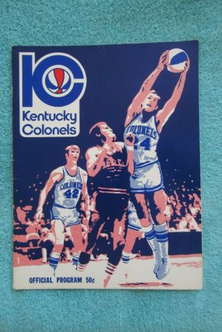1970 - 71 Aba Kentucky Colonels Basketball Program Issel Dampier Ligon